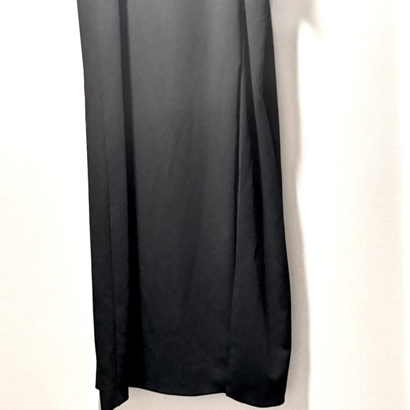 Adrianna Papell's black long maxy skirt with a ruffle on the side. - Picture 6 of 9